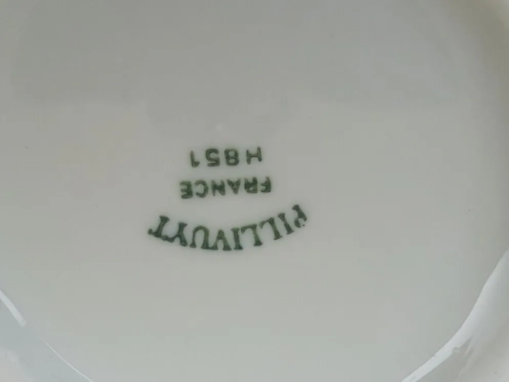 Set de 3 assiettes à escargots en porcelaine Pillivuytr