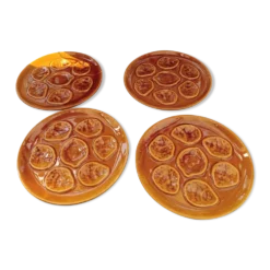 Set de 4 assiettes à huitres Niderviller