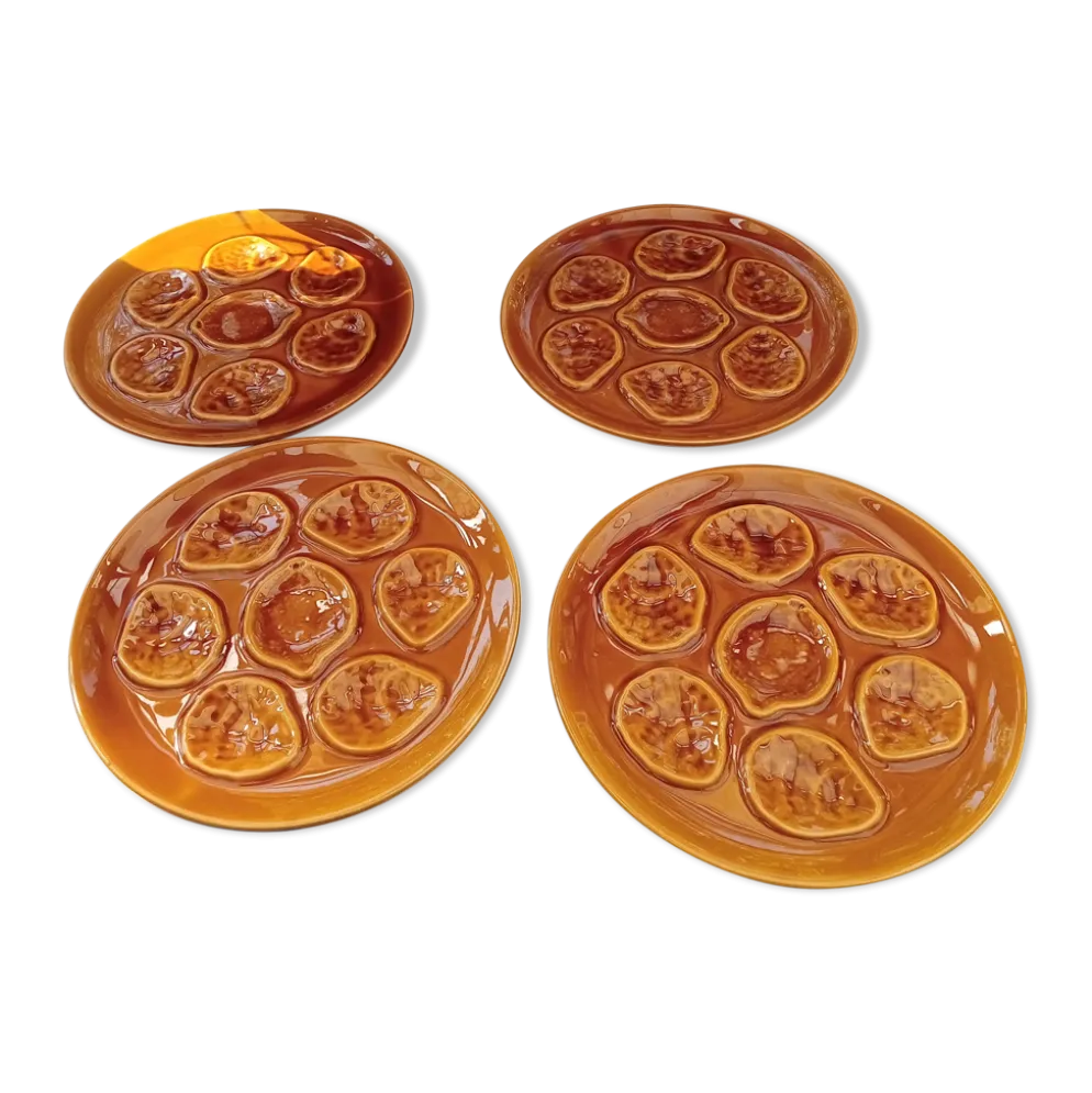 Set de 4 assiettes à huitres Niderviller