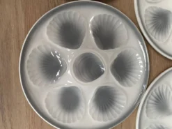 Set de 6 assiettes à huîtres Moulin des loups Orchies