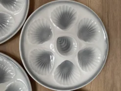 Set de 6 assiettes à huîtres Moulin des loups Orchies