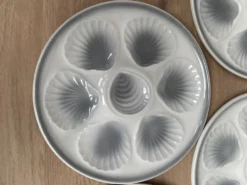Set de 6 assiettes à huîtres Moulin des loups Orchies