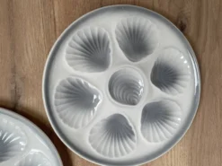 Set de 6 assiettes à huîtres Moulin des loups Orchies