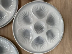 Set de 6 assiettes à huîtres Moulin des loups Orchies