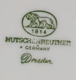 Set de 6 assiettes hutschenreuther germany dresden 1966