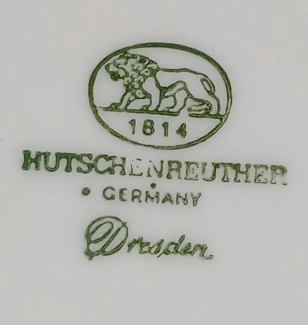 Set de 6 assiettes hutschenreuther germany dresden 1966