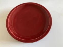 Set de 5 assiettes plates mid century 1970 faience de Longchamp