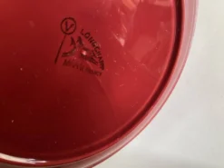 Set de 5 assiettes plates mid century 1970 faience de Longchamp