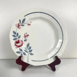 Set de 6 assiettes semi creuses Abeille d'or, St Amand, XXe