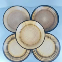 Set de 5 assiettes semi-creuses Salins, XXe