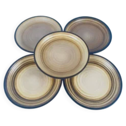 Set de 5 assiettes semi-creuses Salins, XXe