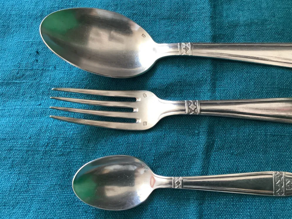 Set de Baptême Art Déco Métal +Poinçons