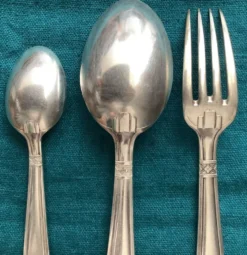 Set de Baptême Art Déco Métal +Poinçons