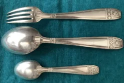 Set de Baptême Art Déco Métal +Poinçons