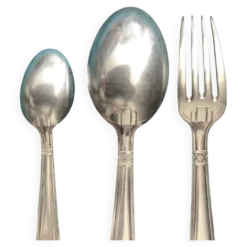 Set de Baptême Art Déco Métal +Poinçons