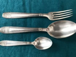 Set de Baptême Art Déco Métal +Poinçons