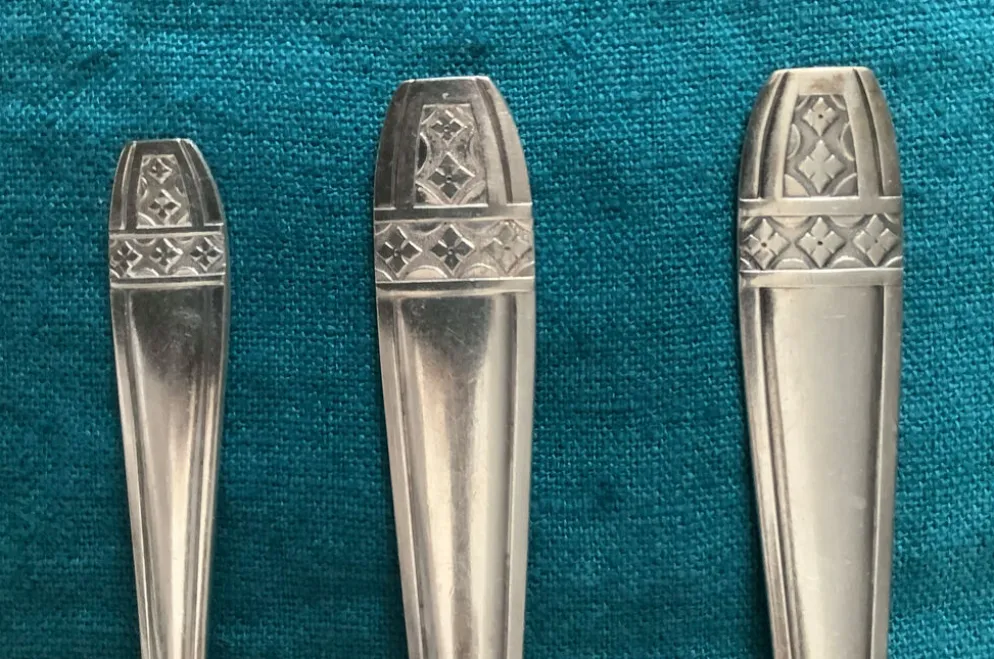 Set de Baptême Art Déco Métal +Poinçons