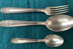 Set de Baptême Art Déco Métal +Poinçons