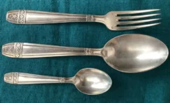 Set de Baptême Art Déco Métal +Poinçons