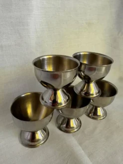 Set de 5 coquetiers en acier inoxydable
