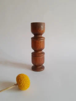 Set de 3 coquetiers en bois vintage