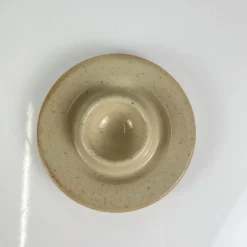 Set de 6 coquetiers en céramique moucheté beige