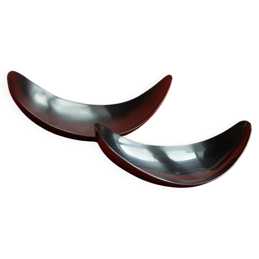 Set de 2 coupelles "Leaf" par Helle Damkjær pour Georg Jensen