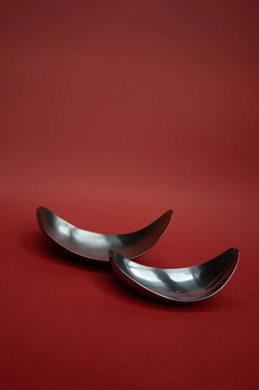 Set de 2 coupelles "Leaf" par Helle Damkjær pour Georg Jensen
