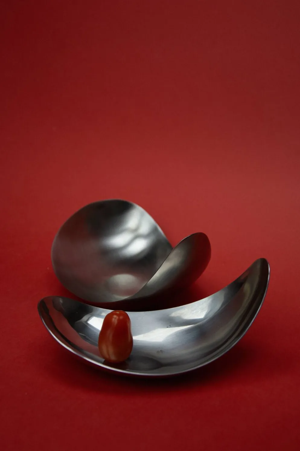 Set de 2 coupelles "Leaf" par Helle Damkjær pour Georg Jensen
