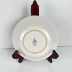 Set de 6 coupelles, modèle Réverbère par KG Lunéville, motif tulipe et rose