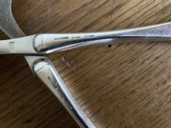 Set de couverts à salade midcentury Denmark Sorensen argent sterling 1959