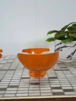 Set de 2 crochets orange de l'âge spatial, crochet mural, porte-manteau.
