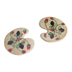 Set de 2 dessous de plat en Céramique d'Art Poet-Laval