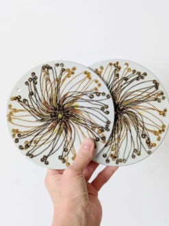 Set de 2 dessous de plat Royal Copenhagen, Danemark années 70