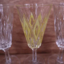 Set de 4 flûtes à champagne Arlequin verrerie de Reims / VMC