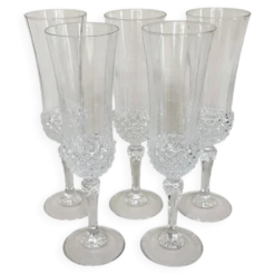 Set de 5 flûtes à champagne Cristal d'Arques