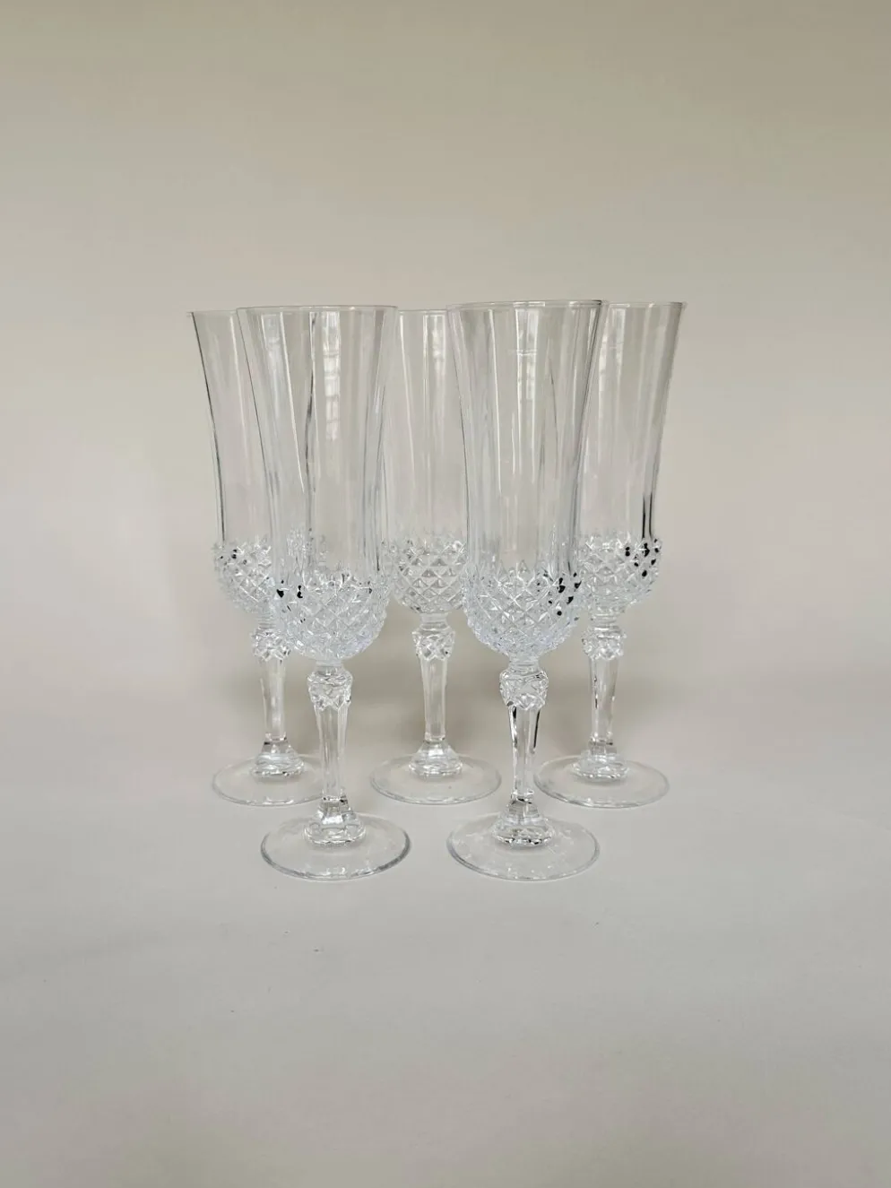 Set de 5 flûtes à champagne Cristal d'Arques