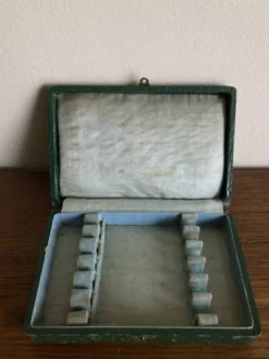 Set de 6 fourchettes à huitres 19e en bois d'ébène