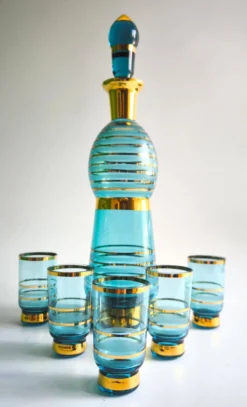 Set de liqueur Mid Century Modern Toscana années 60