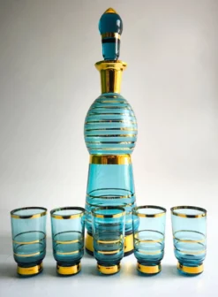 Set de liqueur Mid Century Modern Toscana années 60
