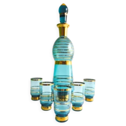 Set de liqueur Mid Century Modern Toscana années 60