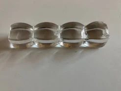 Set de 8 porte couteaux coussins modernistes en cristal sonnant 1940