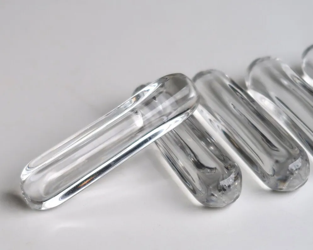Set de 10 porte-couteaux Daum France en cristal, années 60