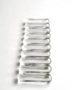Set de 10 porte-couteaux Daum France en cristal, années 60