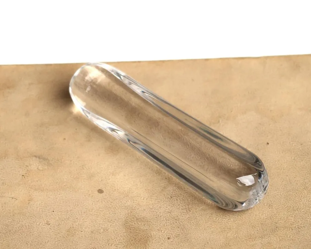 Set de 10 porte-couteaux Daum France en cristal, années 60