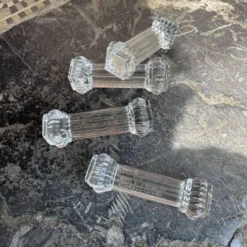 Set de 4 porte-couteaux du Val st Lambert