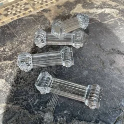 Set de 4 porte-couteaux du Val st Lambert