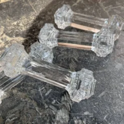 Set de 4 porte-couteaux du Val st Lambert