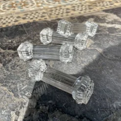 Set de 4 porte-couteaux du Val st Lambert