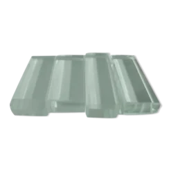Set de 4 porte couteaux en cristal modernistes